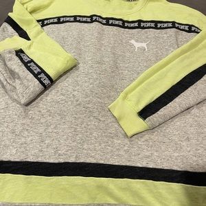 Pink lime green sweatshirt